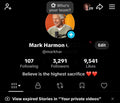 TikTok account