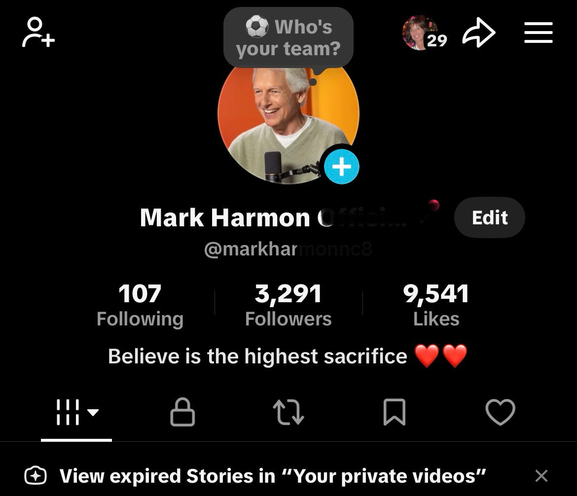 TikTok account